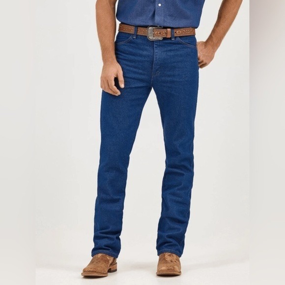 Wrangler Other - Wrangler Cowboy Cut 936 Slim Fit Jeans Mens‎ 34x32 Indigo Blue Denim NWT